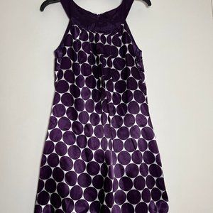 Xhilaration girls sleeveless purple polka dot dress